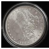 1888 CHOICE BU MORGAN DOLLAR W BOX
