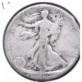 1920 S WALKING HALF DOLLAR VG