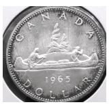 1965 CHOICE BU CANADA SILVER DOLLAR