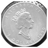 1990 CANADA MAPLE LEAF GEM