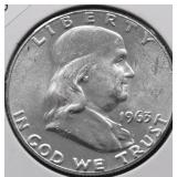 1963 CHOICE BU FRANKLIN HALF DOLLAR