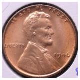 1946 SUPURB GEM RED LINCOLN CENT