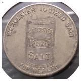 WORCHESTER SALT VINTAGE ADVERTISING TOKEN CHOICE B