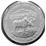 1985 CANADA SILVER DOLLAR GEM