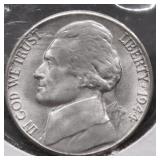 1944 S CHOICE BU WAR NICKEL