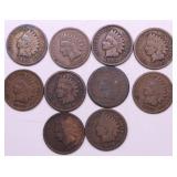 10 INDIAN HEAD CENTS