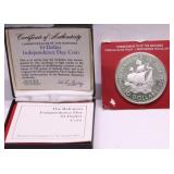 1973 PROOF BAHAMAS SILVER 10 DOLLARS