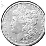 1881 MORGAN DOLLAR XF