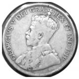 1932 CANADA SILVER 50 CENTS VG