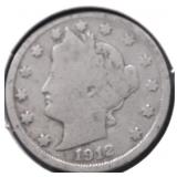 1912 V NICKEL VG