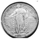 1917 D TYPE 1 STANDING QUARTER XF