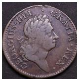 1792 WOODS HIBERINA HALF CENT VF NICE PLANCHET