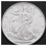 1945 CHOICE BU WALKING HALF DOLLAR