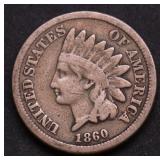 1860 INDIAN HEAD CENT VF