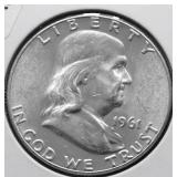 1961 CHOICE BU FRANKLIN HALF DOLLAR