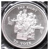 JOHNSON MATTHEY 1 OZ .999 SILVER ROUND
