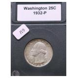 1932 CHOICE BU WASHINGTON QUARTER