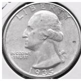 1935 CHOICE BU WASHINGTON QUARTER