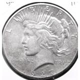 1927 PEACE DOLLAR AU
