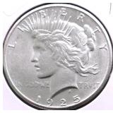 1925 GEM BU PEACE DOLLAR