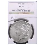 1928 NGC AU 58 PEACE DOLLAR