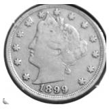 1899 V NICKEL VF