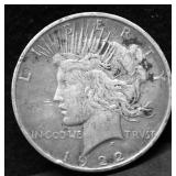 1922 D PEACE DOLLAR  VF