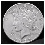 1926 PEACE DOLLAR VF
