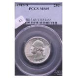 1941 D PCGS MS65 WASHINGTON QUARTER