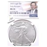 2023 NGC MS70 SILVER EAGLE