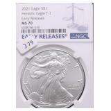 2021 NGC MS70 SILVER EAGLE