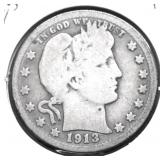 1913 BARBER QUARTER G