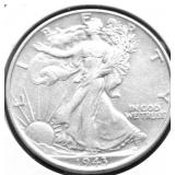 1943 WALKING HALF DOLLAR XF