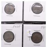 4 EARLY LINCOLN CENTS
