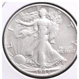 1944 S WALKING HALF DOLLAR XF