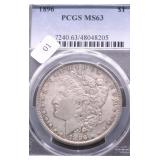 1896 PCGS MS63 MORGAN DOLLAR