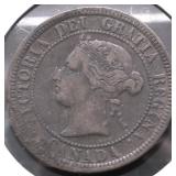 1881  CANADA LARGE CENT XF