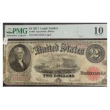 PMG VG 10 2 $ US LEGAL TENDER 1917