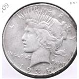 1934 D PEACE DOLLAR VF