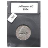 1954 PROOF JEFFERSON NICKEL