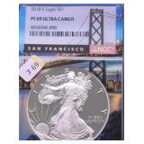 2018 S NGC PF69 UC SILVER EAGLE