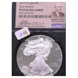 2019 W NGC PF69UC SILVER EAGLE