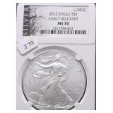 2012 NGC MS70 SILVER EAGLE