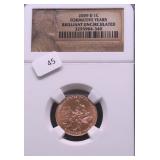 2909 D NGC GEM BU RED FORMATIVE YEARS LINCOLN CENT