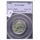 1962 PCGS PF65 WASHINGTON QUARTER