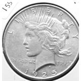 1925 PEACE DOLLAR AU