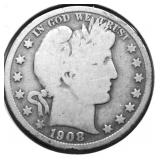 1908 S BARBER HALF DOLLAR G