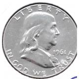 1961 PROOF FRANKLIN HALF DOLLAR