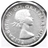 1953 SM DATE GEM BU CANADA 50 CENTS