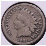 1861 INDIAN HEAD CENT VG